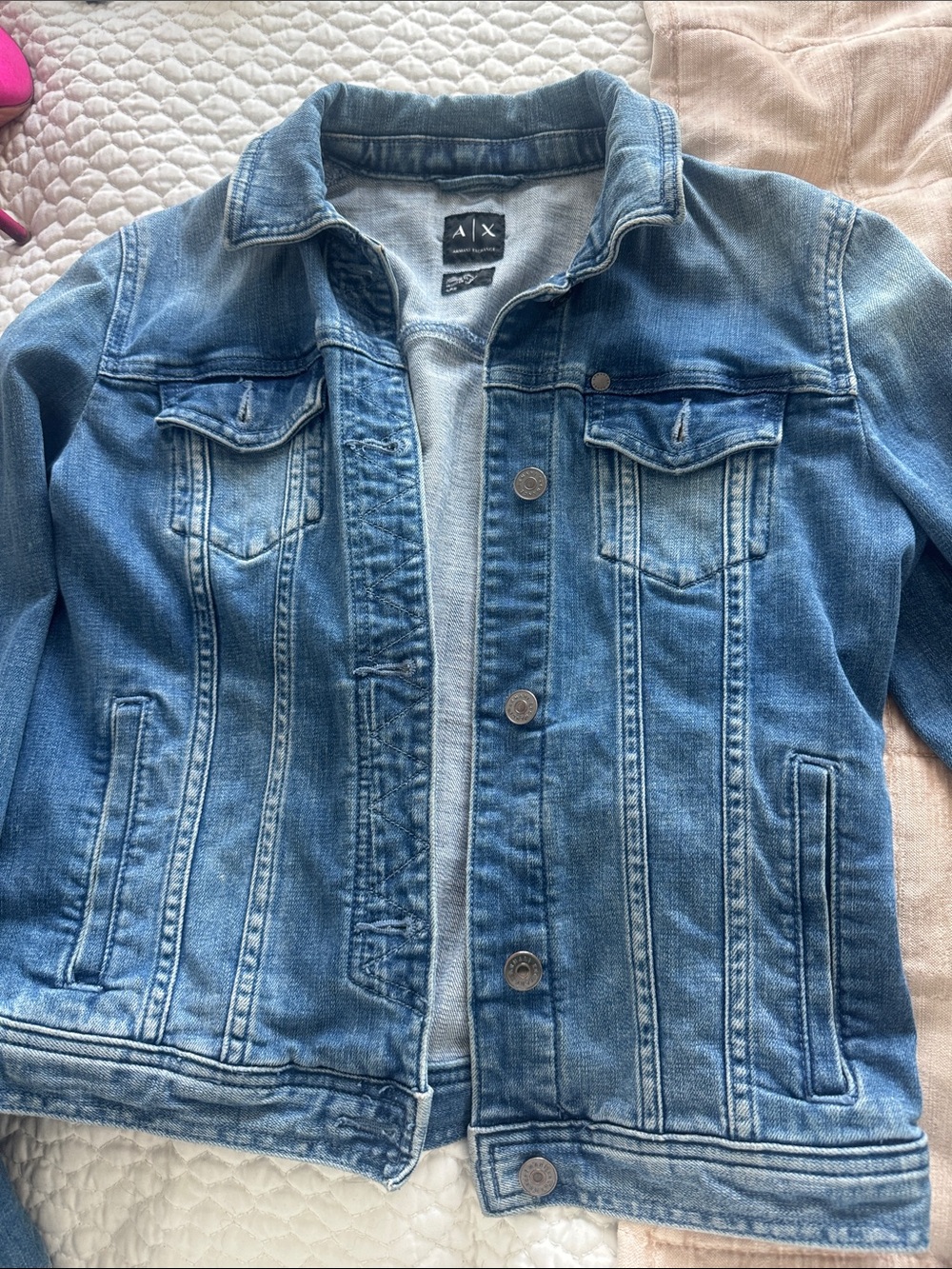 A/X Armani Exchange Light Blue Denim Jacket